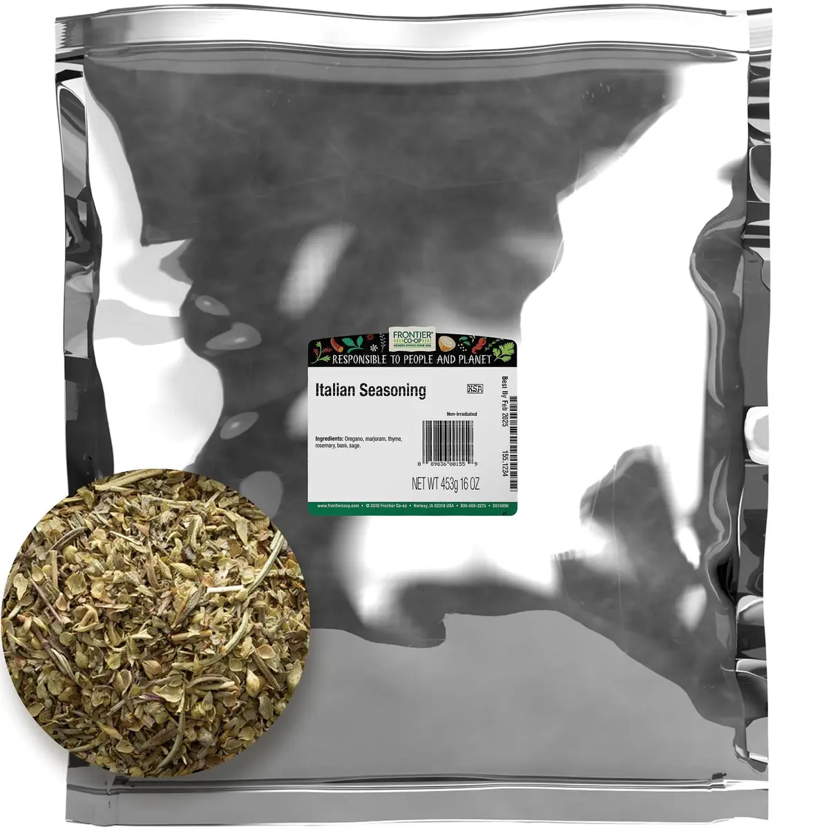 Frontier Co-op Italian Seasoning 1lb | Bulk Dried Italian Herbs & Spices - main product image