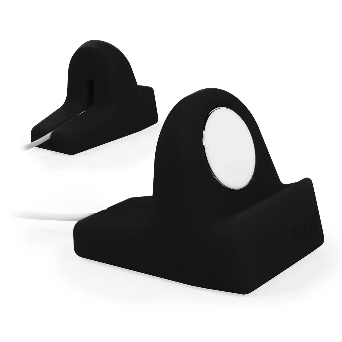 Orzly Apple Watch Charger Stand Durable TPU Compact Black | Fits All Series & Sizes - view 4