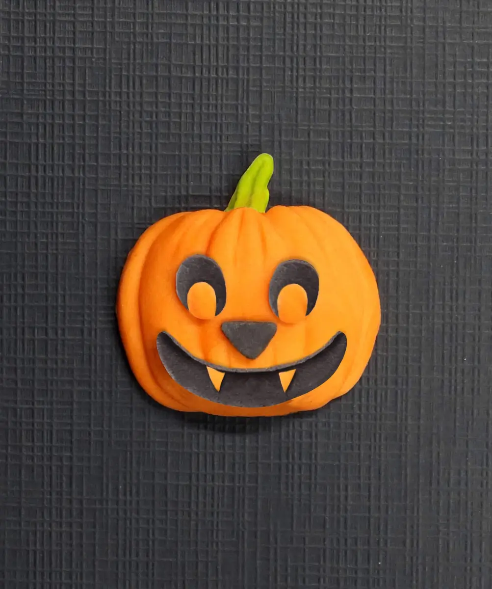 Katy Sue Pumpkin Face Silicone Mold for Halloween & Fall Cake Decorating & Crafts - 1.7 x 1.6 x 0.4 Inch Pumpkin Size | Food-Grade Silicone - view 5