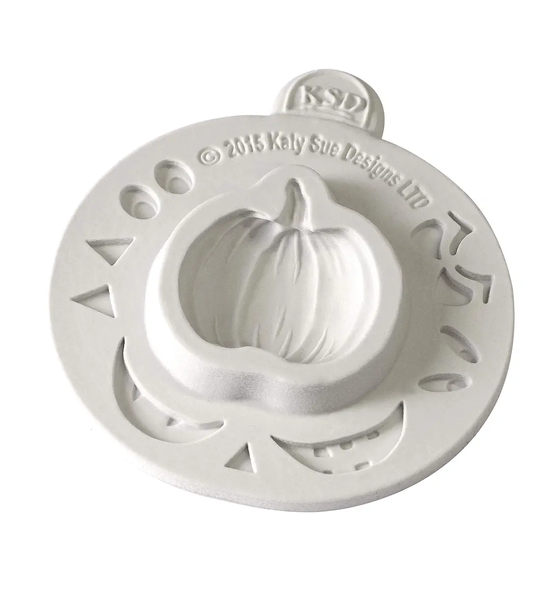 Katy Sue Pumpkin Face Silicone Mold for Halloween & Fall Cake Decorating & Crafts - 1.7 x 1.6 x 0.4 Inch Pumpkin Size | Food-Grade Silicone - view 2
