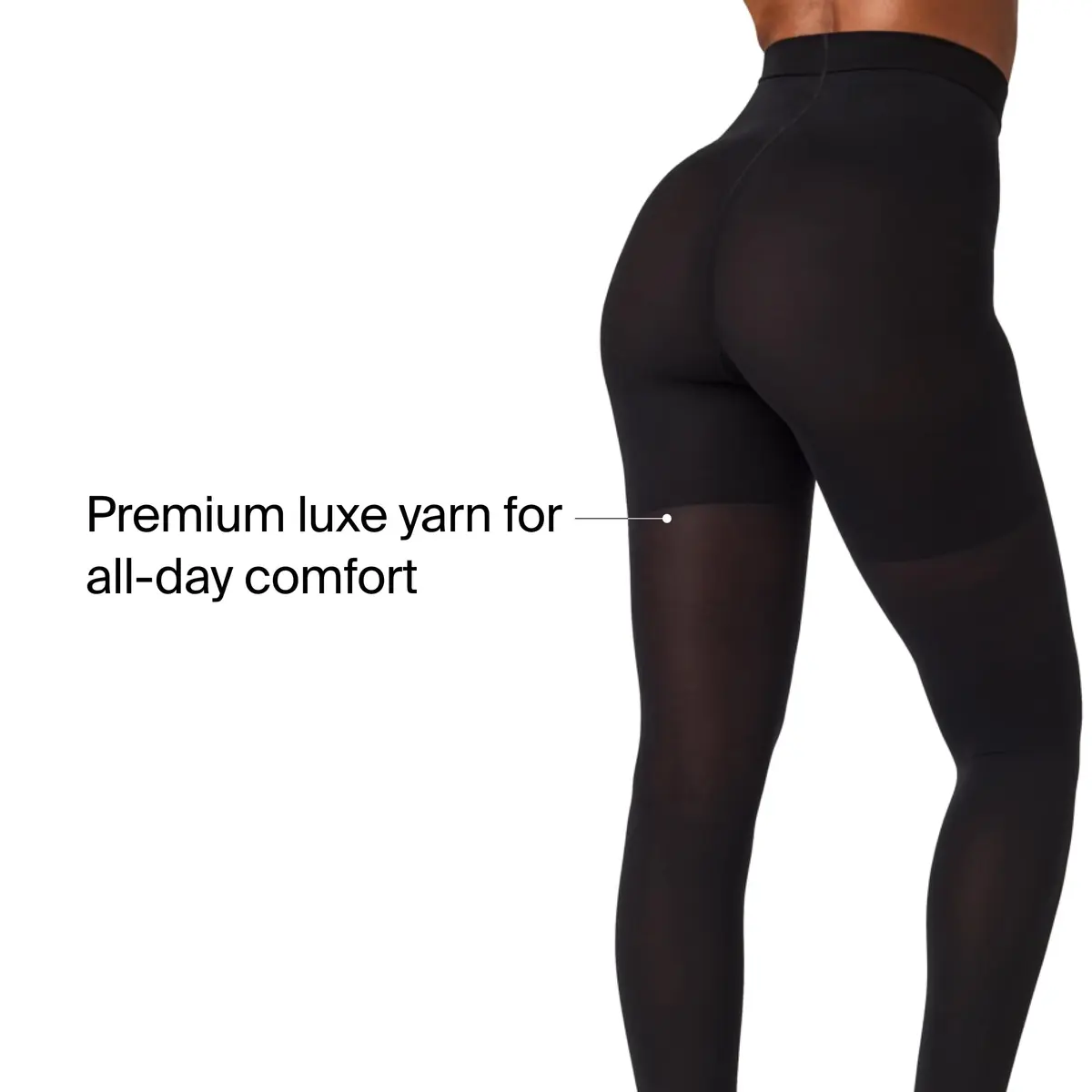 SPANX SPANXshape Mid-Thigh Tight-End Tights, Very Black, A | Comfortable, Flattering Fit for Women - view 4