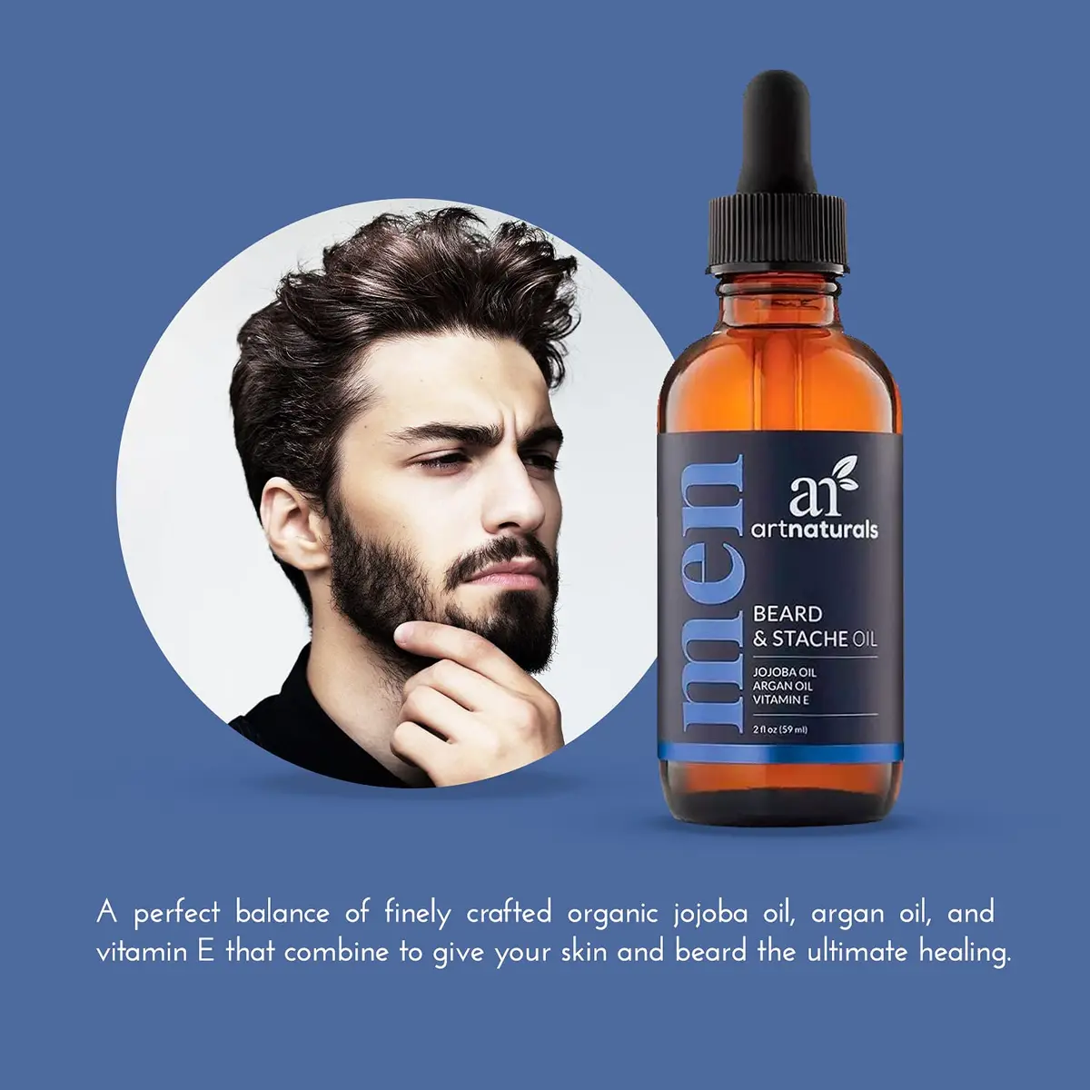 Artnaturals Unscented Beard Oil 2 fl oz | Nourishing, Vegan, No Residue, Softens & Thickens - view 2