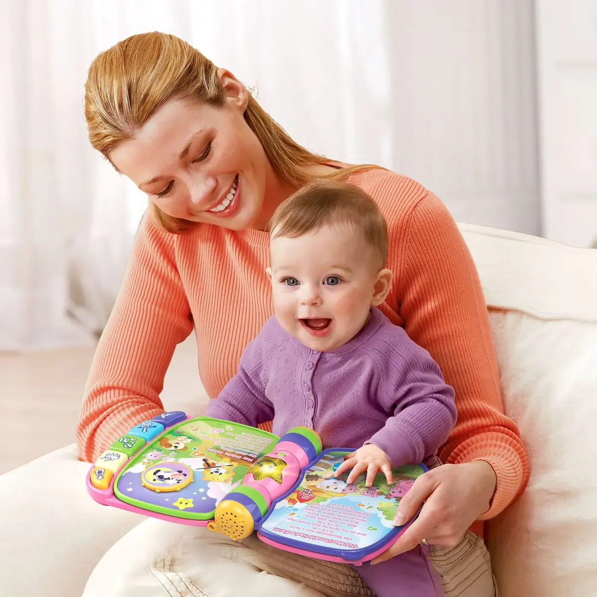 VTech Musical Rhymes Book, Pink | Electronic Learning Toy for 6-36 Months - view 5