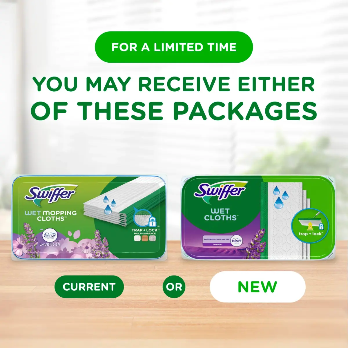 Swiffer Wet Mopping Pad Refills for Floor Mop Open Window Fresh Scent 12 Count - 4 Pack | 48 Count Total - view 2