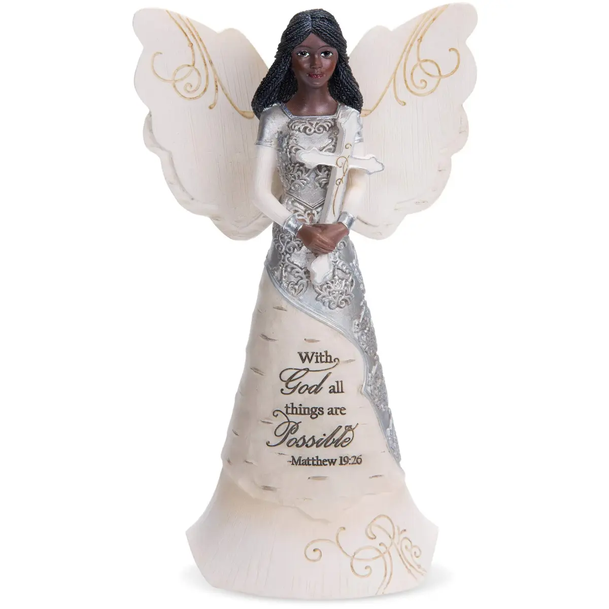 Pavilion Gift Company With God Angel Figurine 16.51 cm (6.5") | Religious Home Décor Accent - main product image