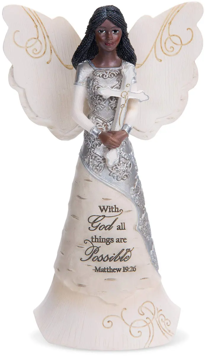 Pavilion Gift Company With God Angel Figurine 16.51 cm (6.5") | Religious Home Décor Accent - main product image