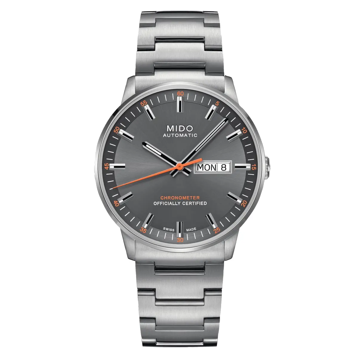 MIDO Commander Chronometer Swiss Automatic Watch for Men - 40mm Stainless Steel Case & Bracelet | Elegant & Precise - main product image