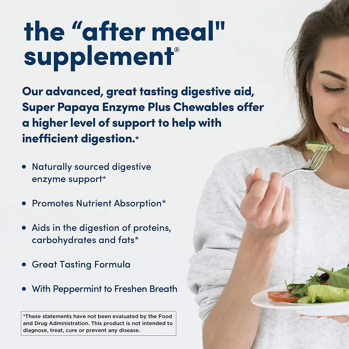 American Health Enzymes Chewable Super Papaya Enzyme Plus 720 Count | Digestive Support for Adults - view 3