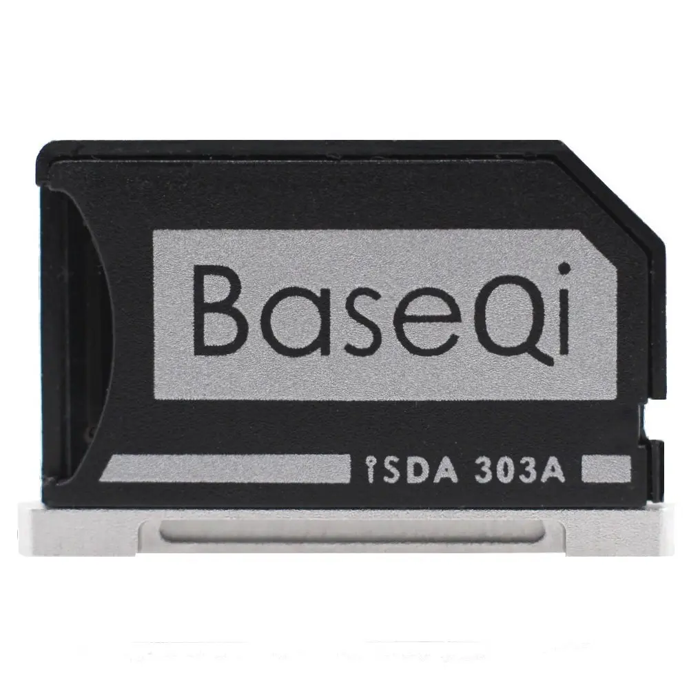 BaseQi Aluminum microSD Adapter for MacBook Pro Retina 13" | Seamless, Compact Storage Expansion - main product image