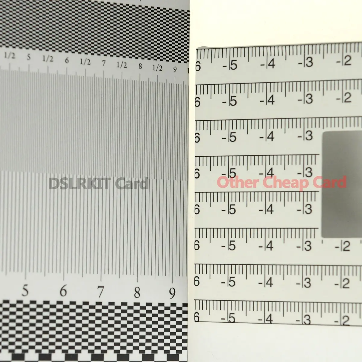 DSLRKIT Lens Focus Calibration Tool Alignment Ruler Folding Card | Precise Auto-Focus Adjustment (70-120 chars) - view 5
