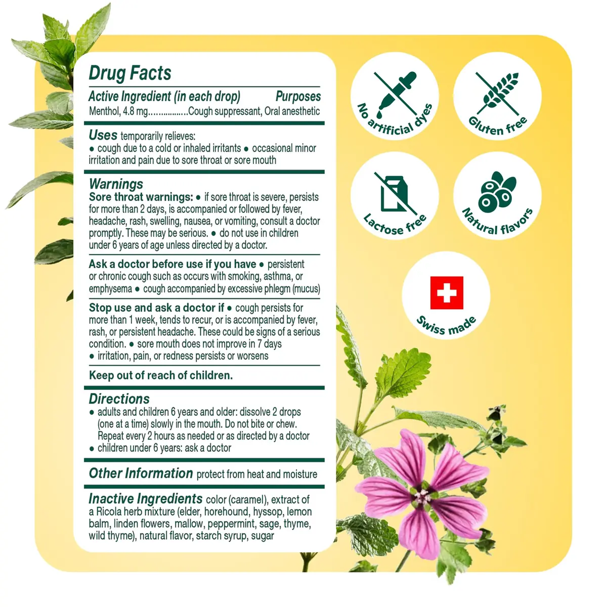 Ricola Original Herb Cough Drops 45 Count | Natural Throat Relief with Swiss Herbs - view 6