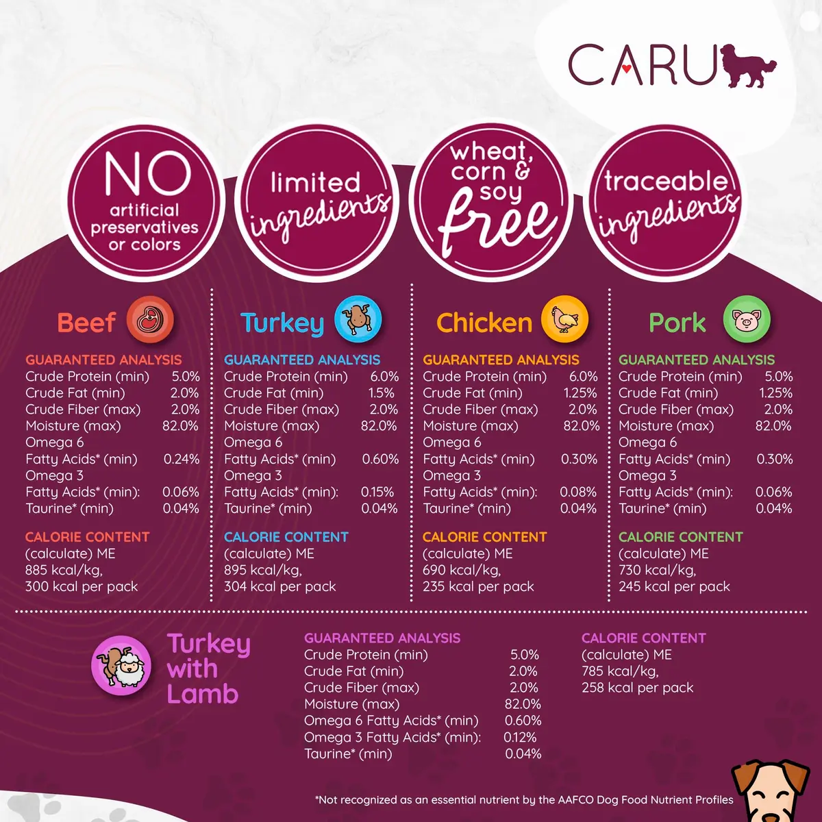 Caru Classics Pork Stew for Dogs 12 oz | Grain-Free, Human-Grade Ingredients, Supports Overall Dog Health - view 3