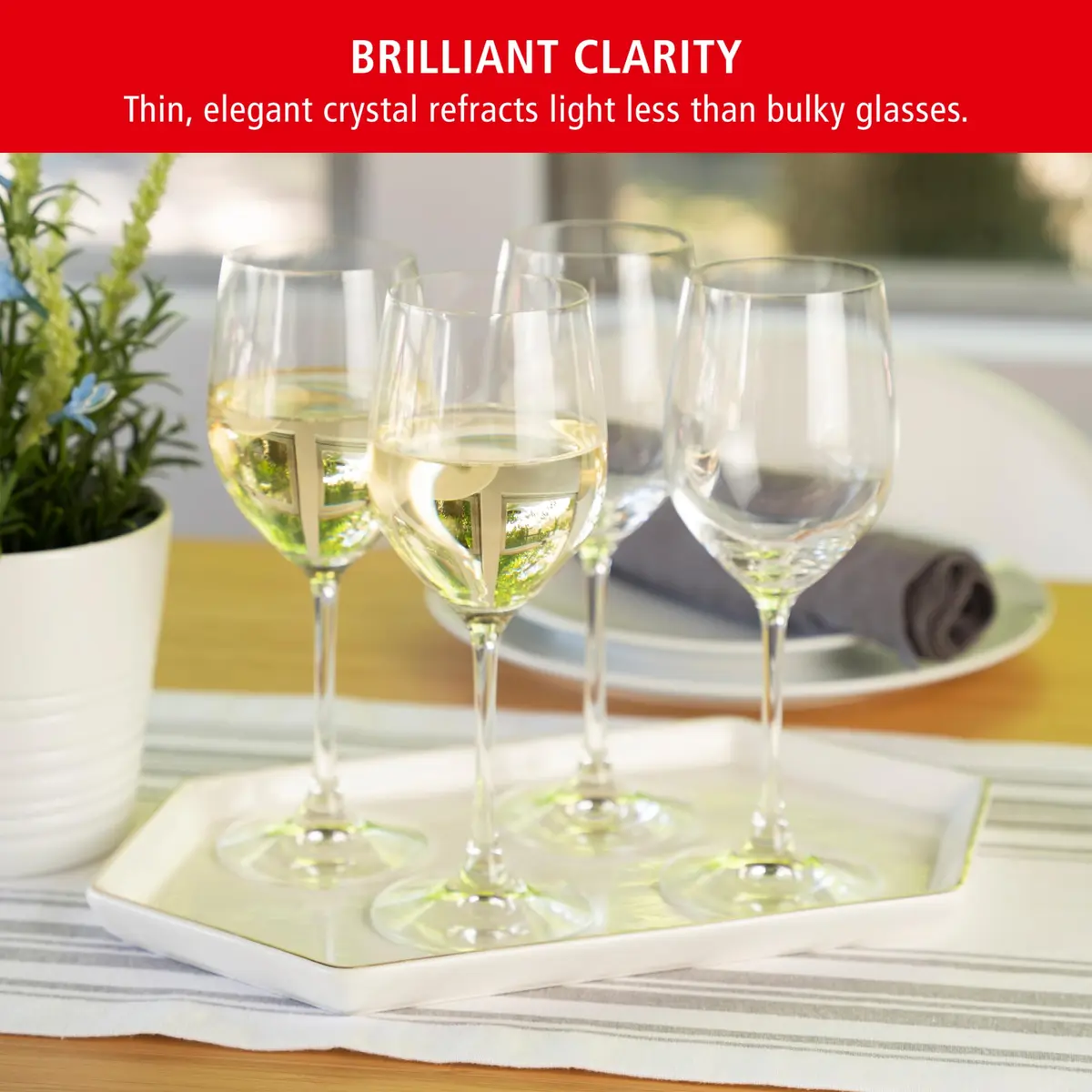 Spiegelau Vino Grande White Wine Glasses Set of 4 | Elegant German-Made Crystal for Chardonnay & Pinot Grigio - view 3