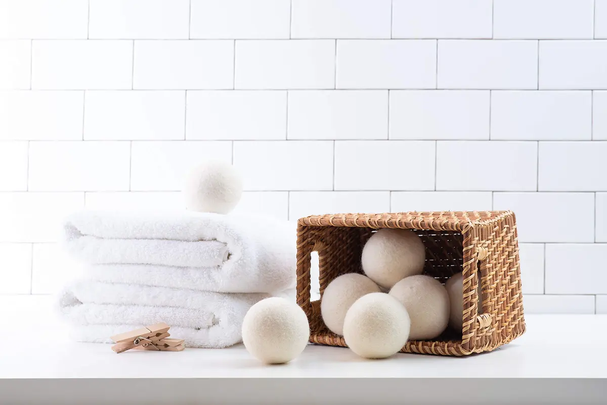 Woolzies Wool Dryer Balls Organic 6 XL Grey | Natural Fabric Softener, Reduces Drying Time - view 2