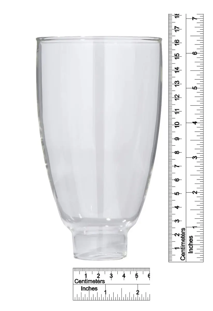 B&P Lamp® 6 1/2 Inch Clear Glass Colonial Lamp Shade for Sconces & Fixtures | Classic 6.5" Height, 3.75" Wide - view 2
