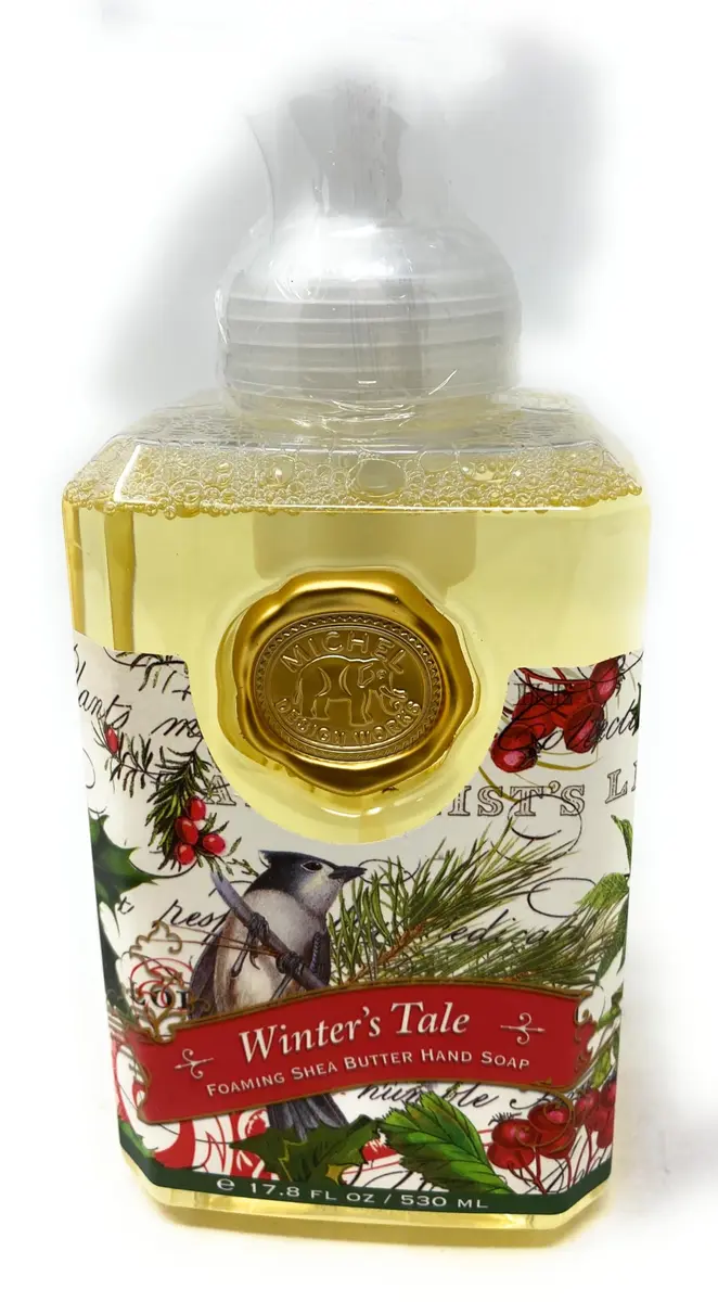 Michel Design Works Foaming Hand Soap, 17.8 oz | Winter's Tale scent, moisturizing, elegant design - main product image
