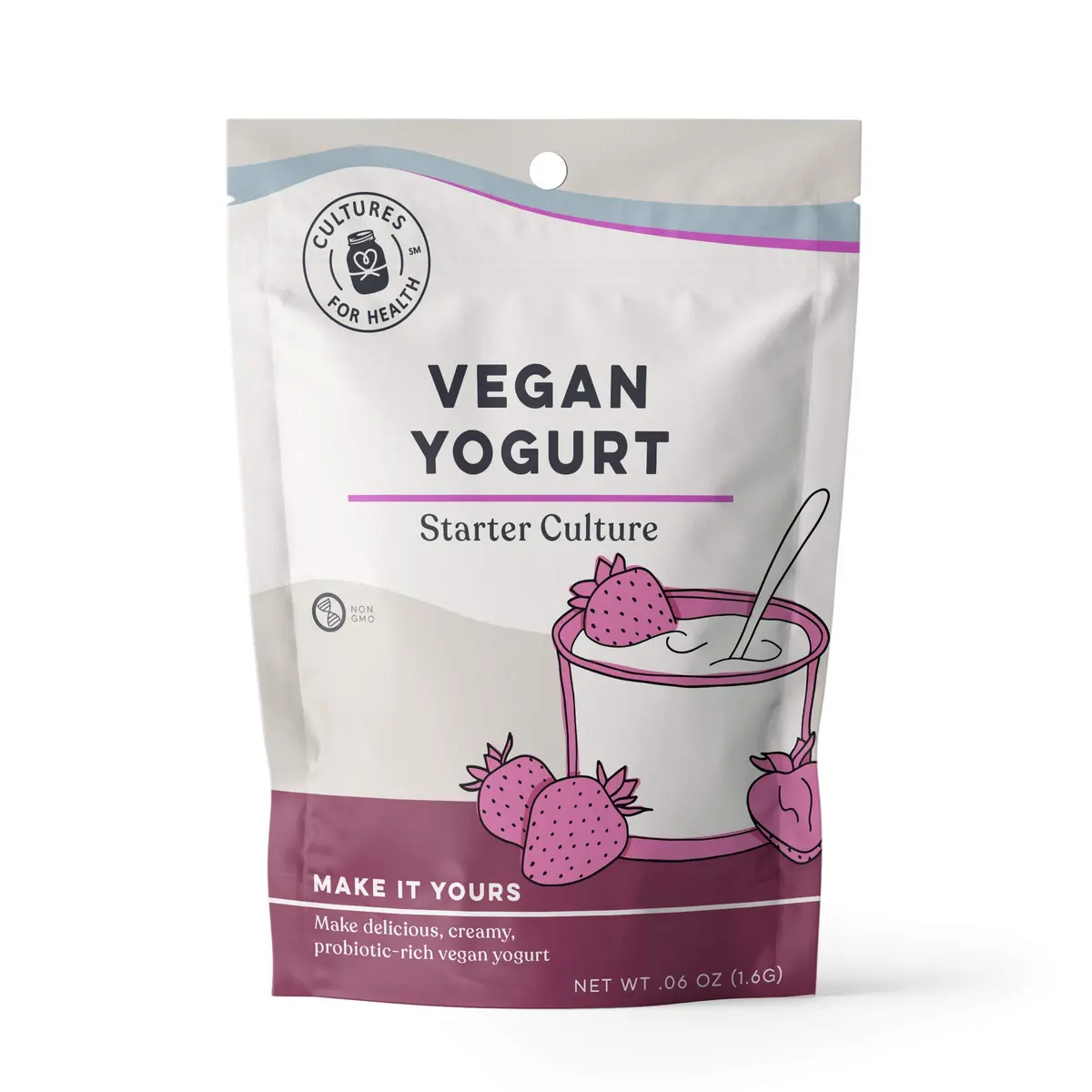 Cultures for Health Vegan Yogurt Starter Culture | 4 Packets | Dairy-Free Plant Milk Yogurt | Probiotic Gut Support - main product image