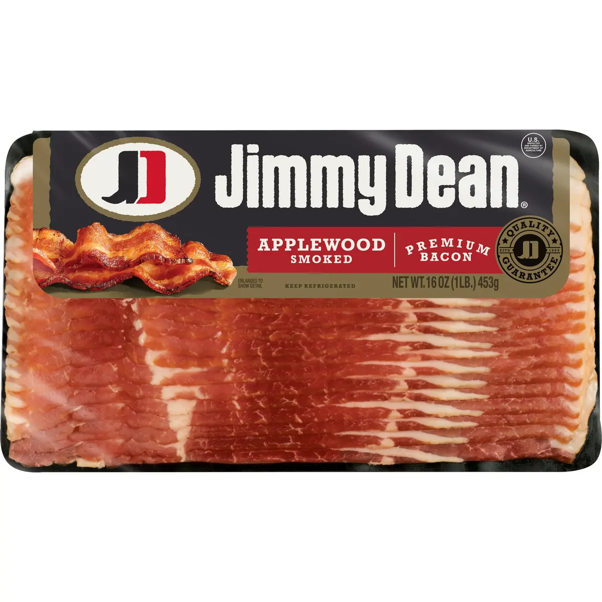 Jimmy Dean Premium Bacon Applewood Smoked | Crispy, High-Quality Breakfast Bacon - view 2