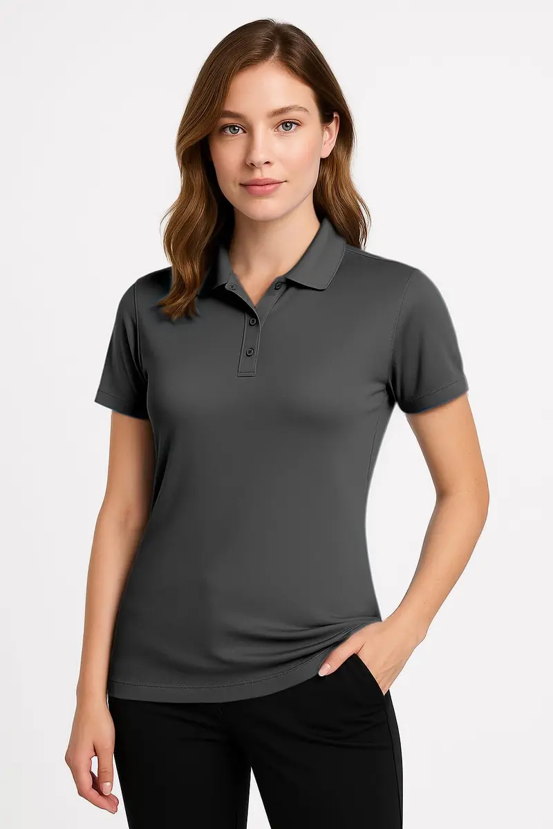 Opna Women's Dry-Fit Golf Polo Shirts 3-Button in 20 Colors XS-3XL | Moisture-Wicking & Breathable Athletic Fit - view 2