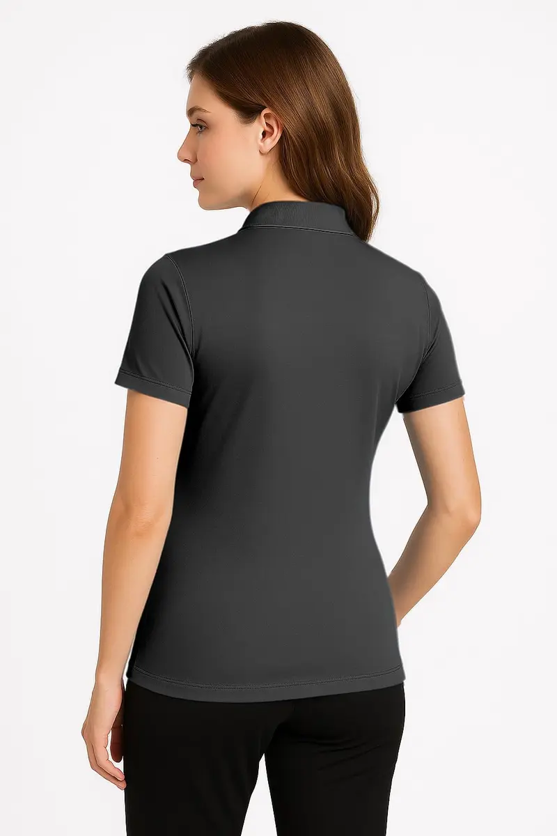 Opna Women's Dry-Fit Golf Polo Shirts 3-Button in 20 Colors XS-3XL | Moisture-Wicking & Breathable Athletic Fit - view 3