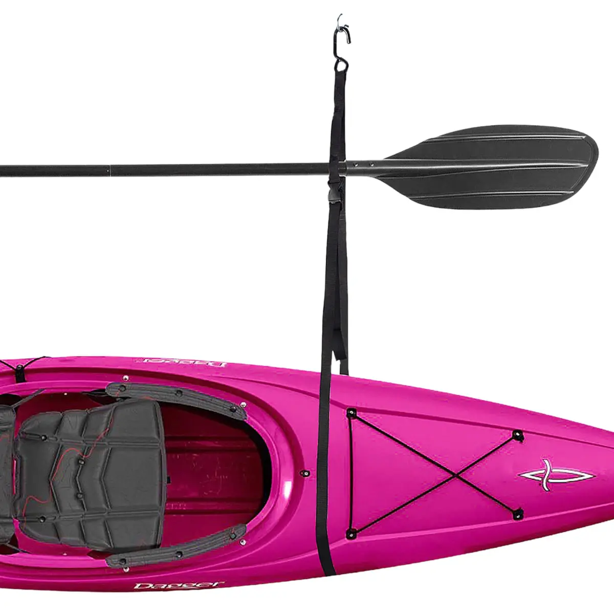 RAD Sportz Single Kayak Rack - 55 lb (25 kg) Capacity Wall or Ceiling Storage Straps | Adjustable Kayak Hanger - view 7