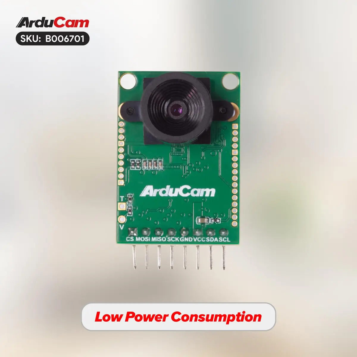 Arducam Mini Module Camera Shield with OV2640 2 Megapixels Lens | Compatible with Arduino UNO Mega2560 & Raspberry Pi Pico - view 3