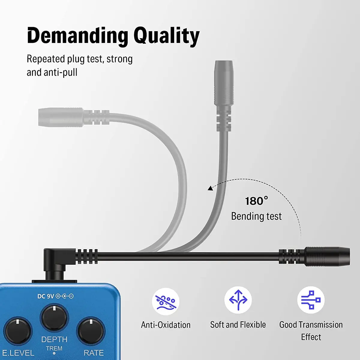 Donner DPA-1 9V DC 1A Power Supply Adapter with 5-Way Daisy Chain Cable | Powers Keyboards & Guitar Pedals - view 6