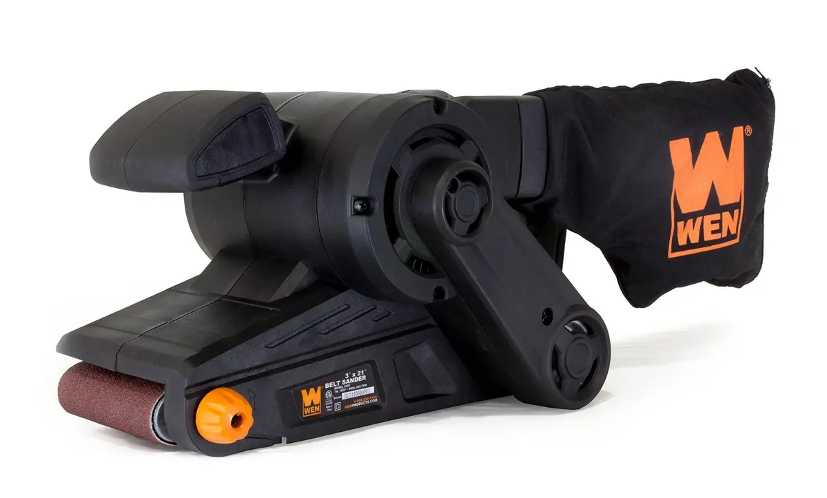 WEN Belt Sander 3 x 21 inch | 7-Amp Corded Heavy Duty Tool with Dust Bag - main product image