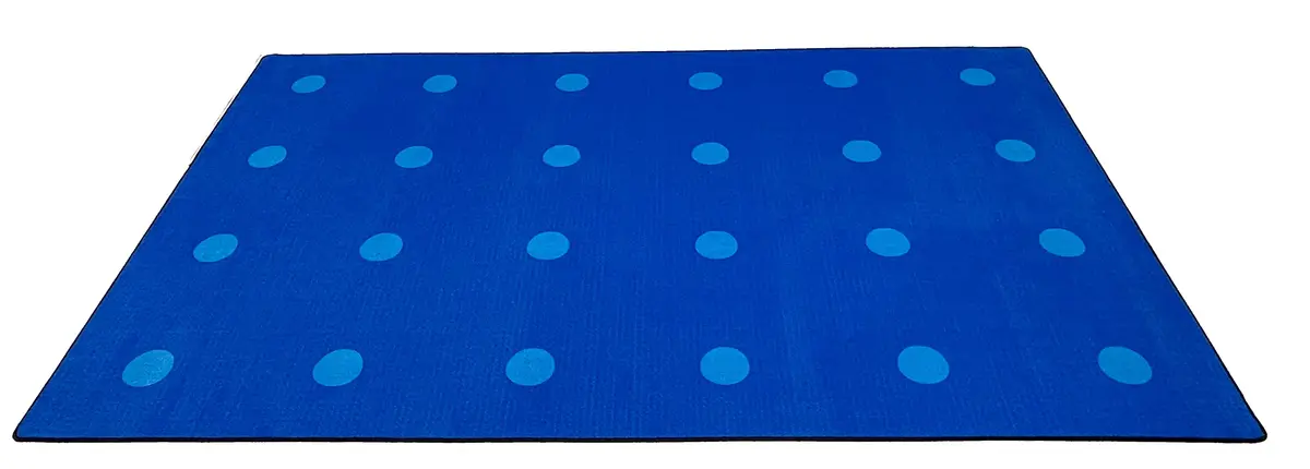 KidCarpet.com Classroom Rug 6' x 8'6" Blue on Blue | Durable Educational Carpet - main product image