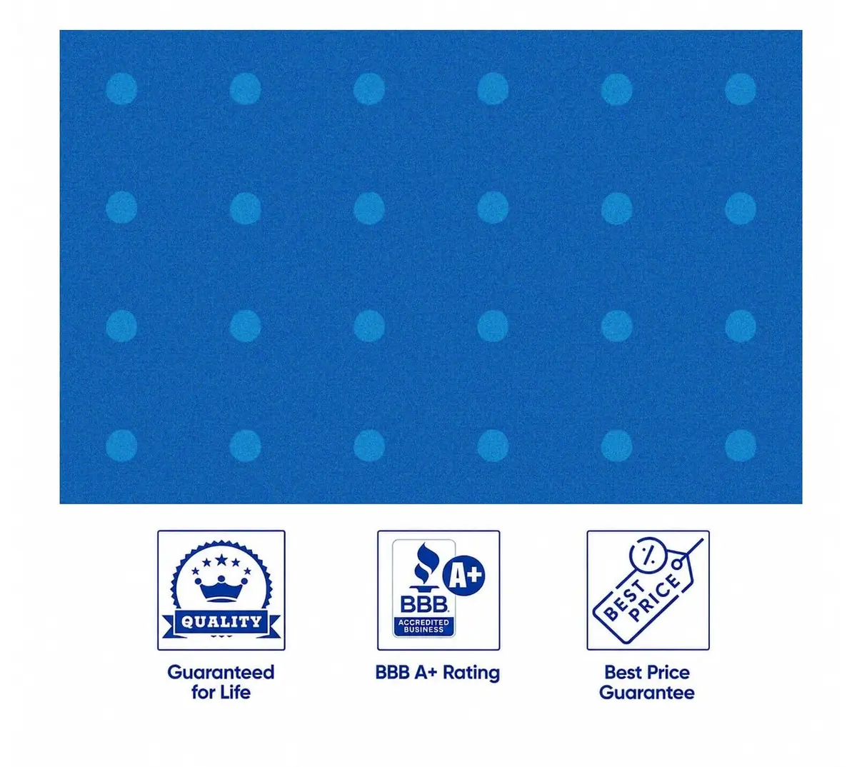 KidCarpet.com Classroom Rug 6' x 8'6" Blue on Blue | Durable Educational Carpet - view 8