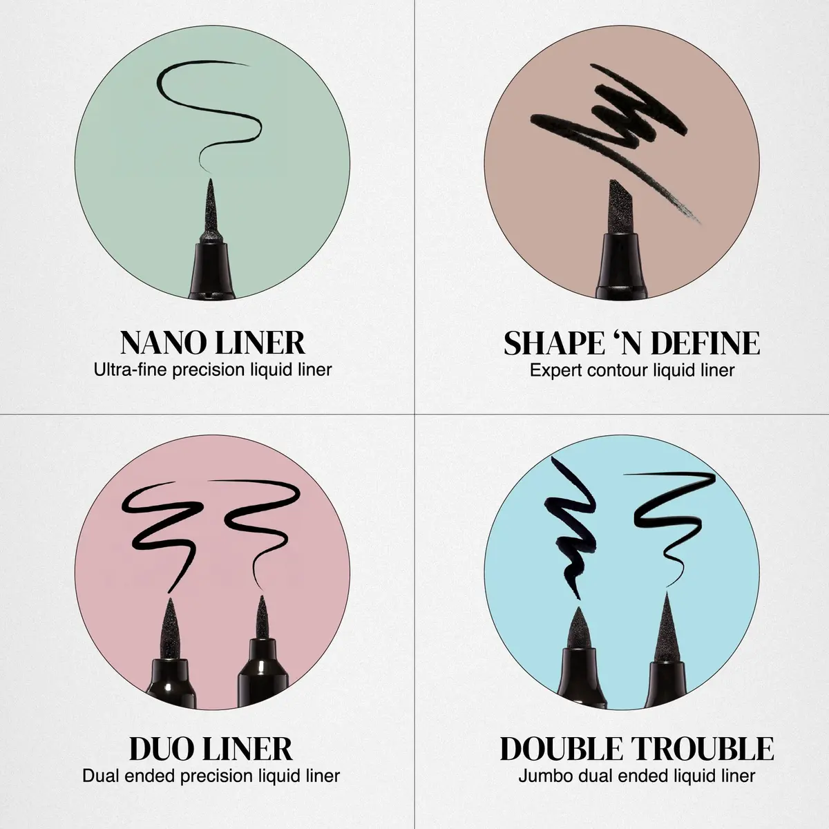 Absolute New York Shape N' Define Double-Ended Eyeliner | Ultra-Fine Water-Resistant Liquid, 0.03 Fl Oz - view 6