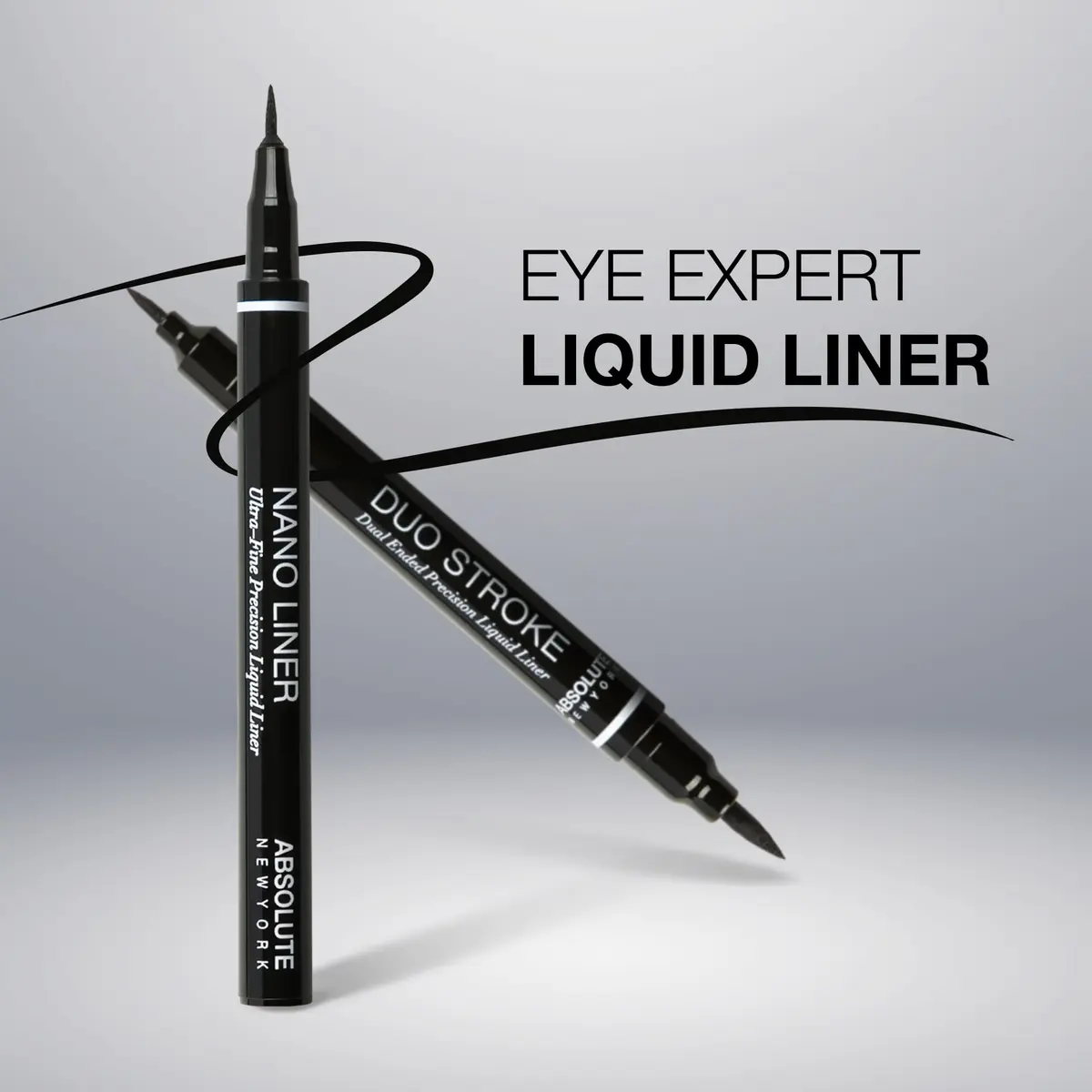Absolute New York Shape N' Define Double-Ended Eyeliner | Ultra-Fine Water-Resistant Liquid, 0.03 Fl Oz - view 2