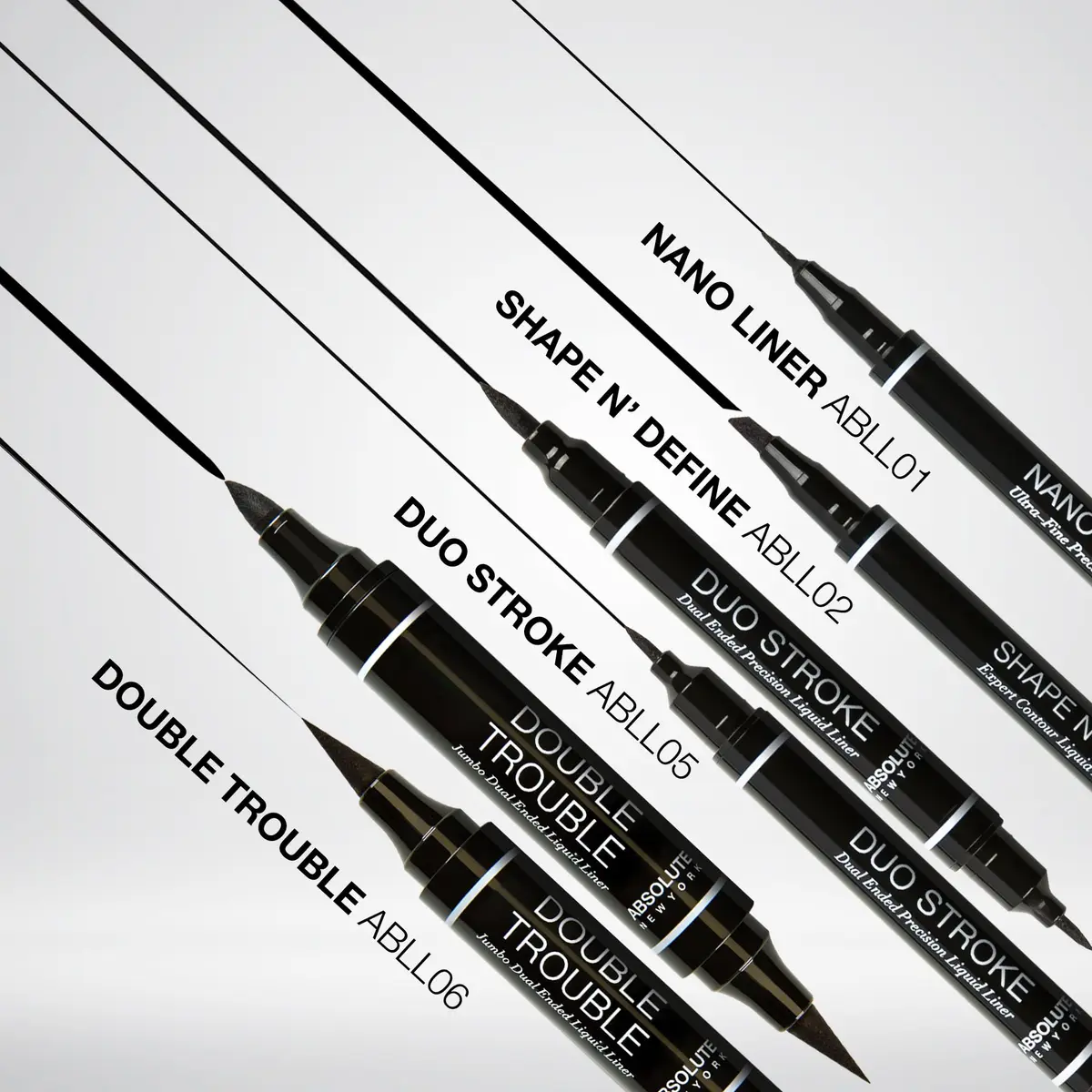 Absolute New York Shape N' Define Double-Ended Eyeliner | Ultra-Fine Water-Resistant Liquid, 0.03 Fl Oz - view 3