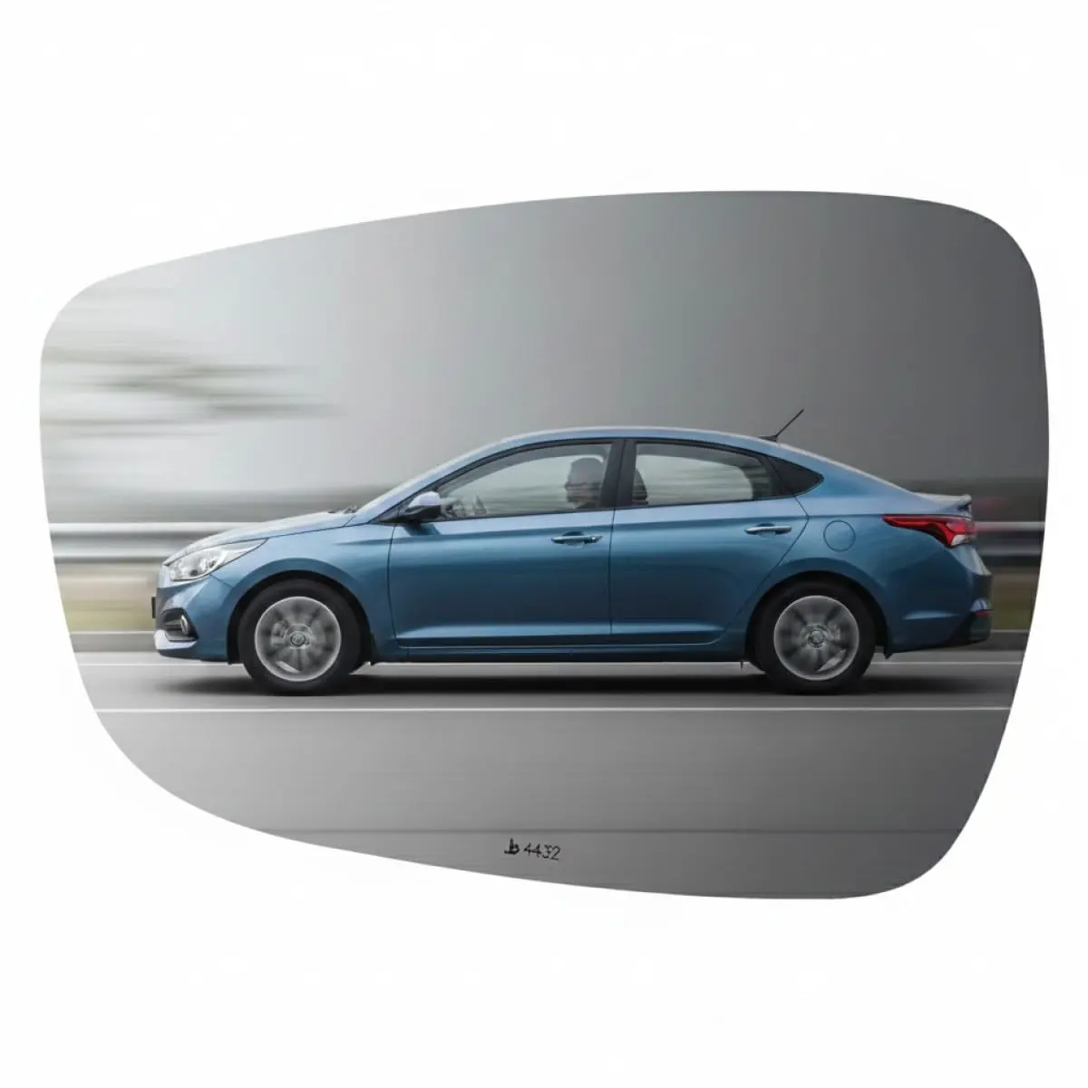 Burco 4432 Flat Driver Side View Non-Heated Mirror Glass | OEM# 87611R300 Fits Hyundai Accent 2011-2017 - main product image