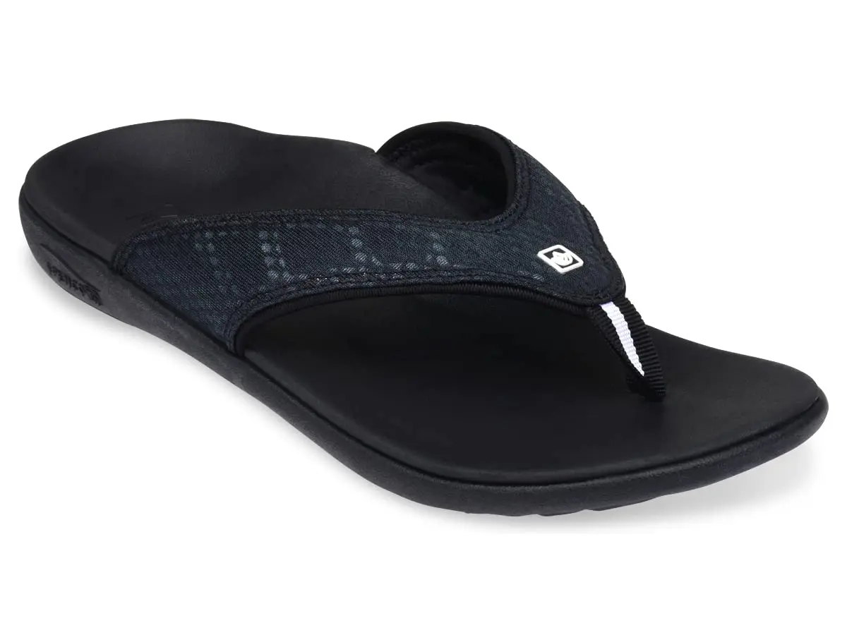 Spenco Yumi Breeze Flip-Flop Charcoal 12 | Total Support & Lightweight Comfort - main product image