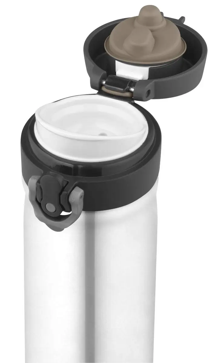 Thermos 16 Ounce Direct Drink Bottle | Stainless Steel, Vacuum Insulated, Fits Car Holders - view 2