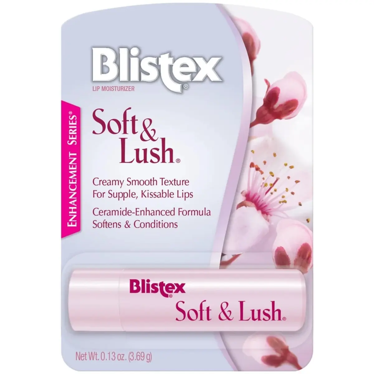 Blistex Soft & Lush Lip Protectant 0.13 oz | Ceramide-Enhanced Moisturizer for Deep Hydration - main product image