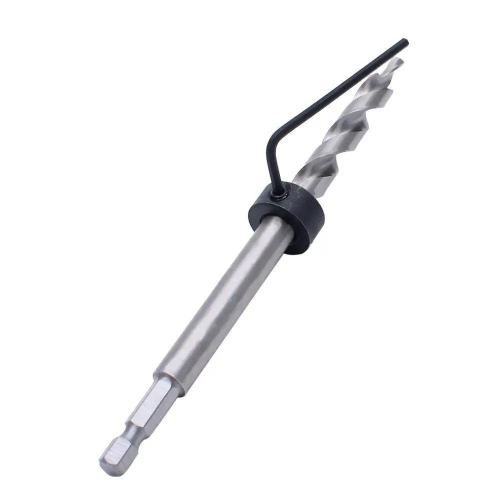 AUTOTOOLHOME Pocket Hole Drill Bit for Pocket Hole jig Woodworking Step Drill Bits Guide | Precise, Heavy-Duty, 3/8" Diameter - view 7