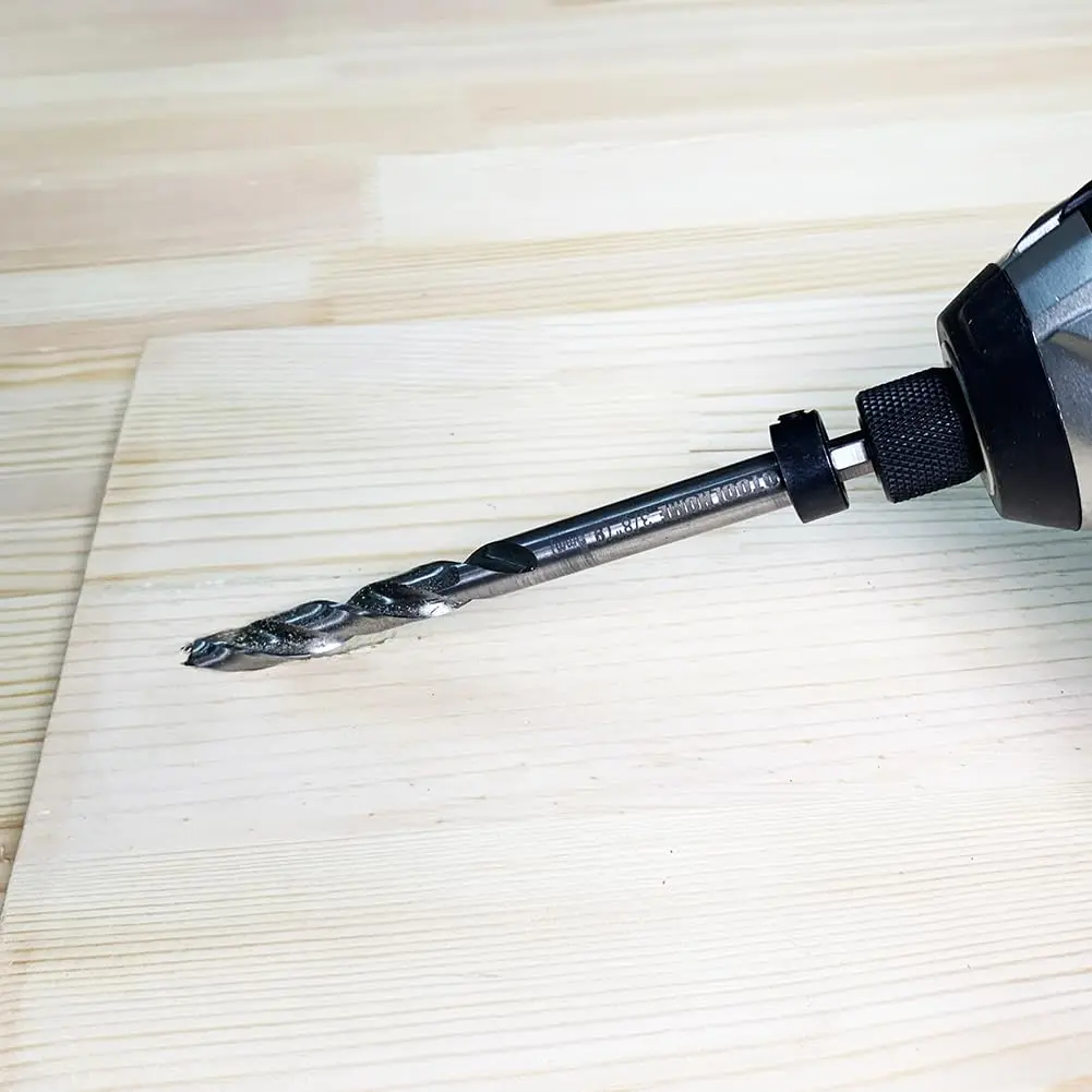 AUTOTOOLHOME Pocket Hole Drill Bit for Pocket Hole jig Woodworking Step Drill Bits Guide | Precise, Heavy-Duty, 3/8" Diameter - view 2