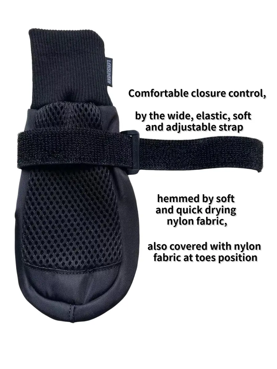 LONSUNEER Paw Protector Dog Boots X-Large | Breathable, Nonslip & Soft Soles for Daily Walks - view 3