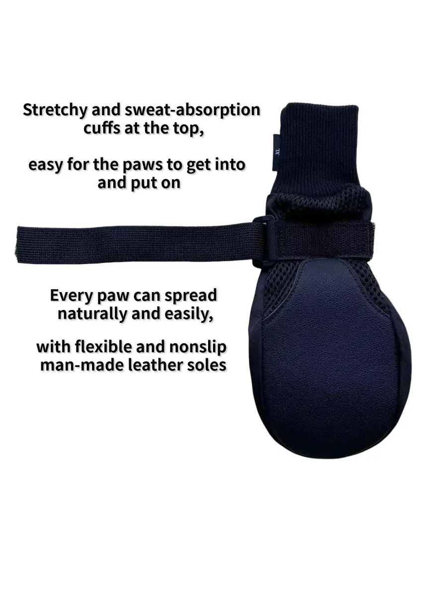 LONSUNEER Paw Protector Dog Boots X-Large | Breathable, Nonslip & Soft Soles for Daily Walks - view 4