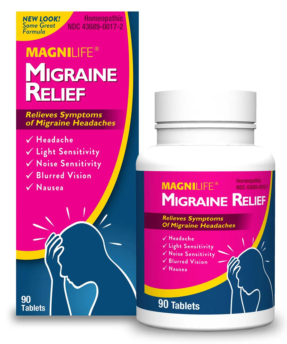 MagniLife Migraine Relief 90 Tablets | Fast-Acting, Non-Habit Forming Headache Support - main product image