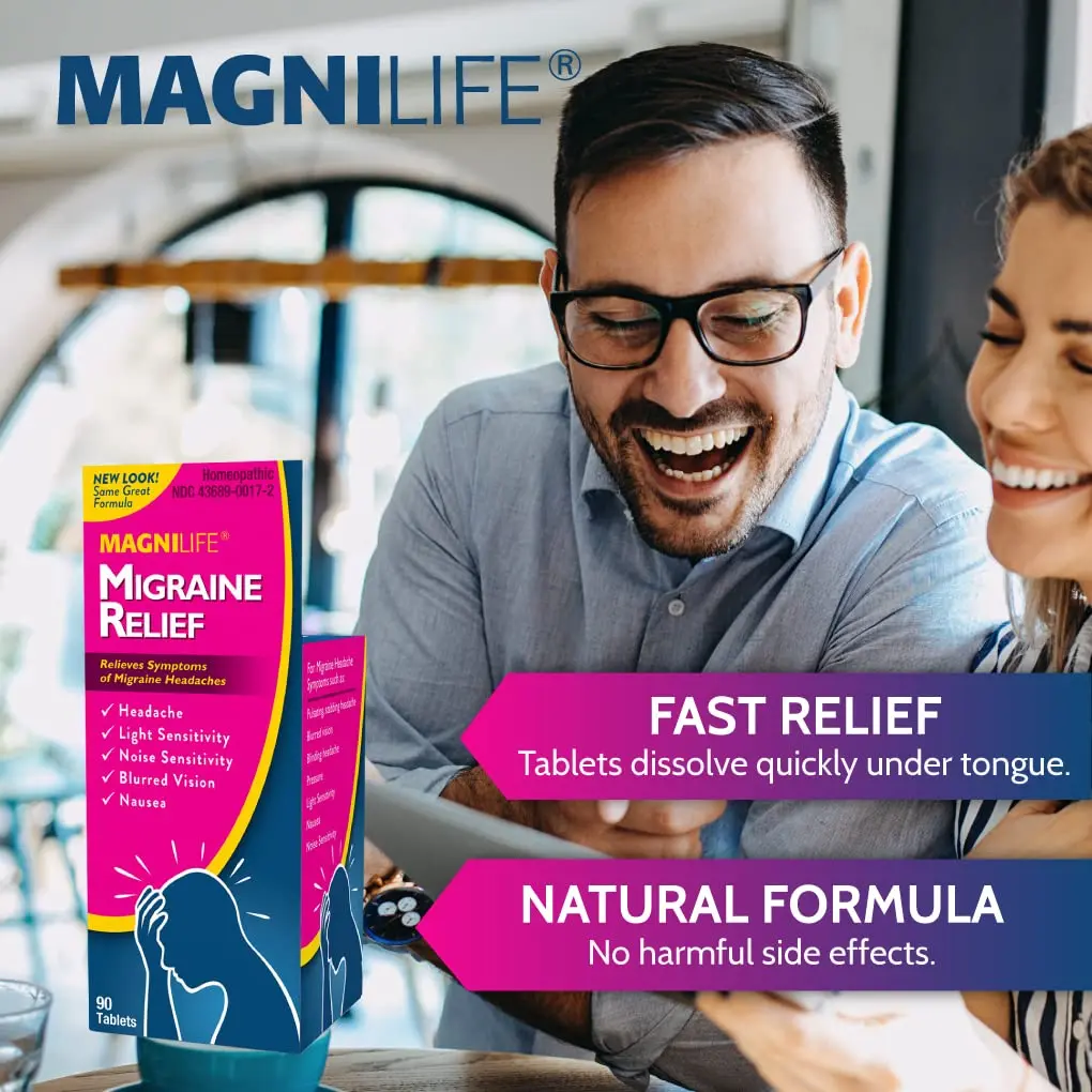 MagniLife Migraine Relief 90 Tablets | Fast-Acting, Non-Habit Forming Headache Support - view 3
