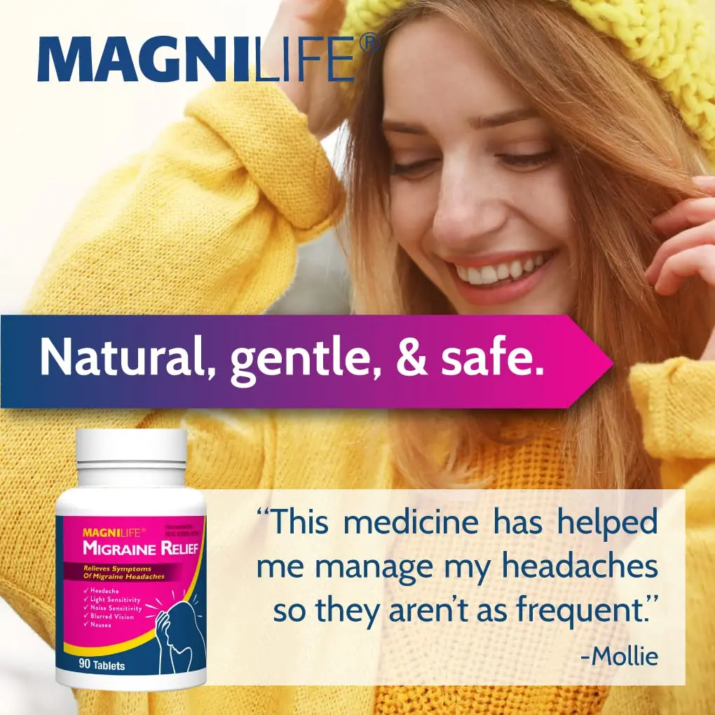 MagniLife Migraine Relief 90 Tablets | Fast-Acting, Non-Habit Forming Headache Support - view 4
