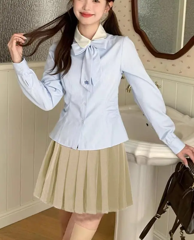 Beautifulfashionlife Women`s Summer Plus Size Kilt Pleated Dress with Side Zipper (4XL, Khaki) | Wrinkle-Resistant, High Waist, Casual & Cosplay - view 2