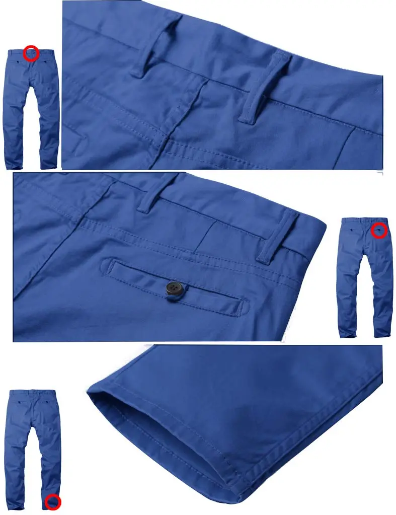 Match Men's Regular Fit Comfort Stretch Casual Chino Pants (Indigo, 34) | All-Day Comfort & Style - view 6
