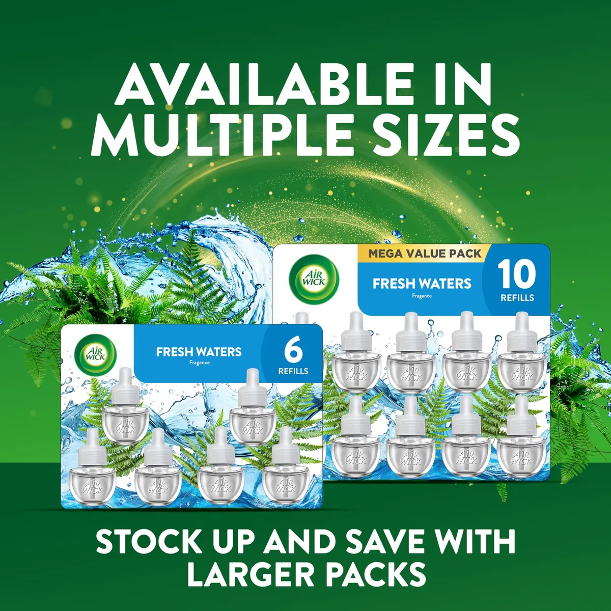 Air Wick Plug In Refills, Fresh Waters Scented Oils | Long-Lasting Fragrance (3.3 Fl Oz) | Natural Essential Oils - view 7