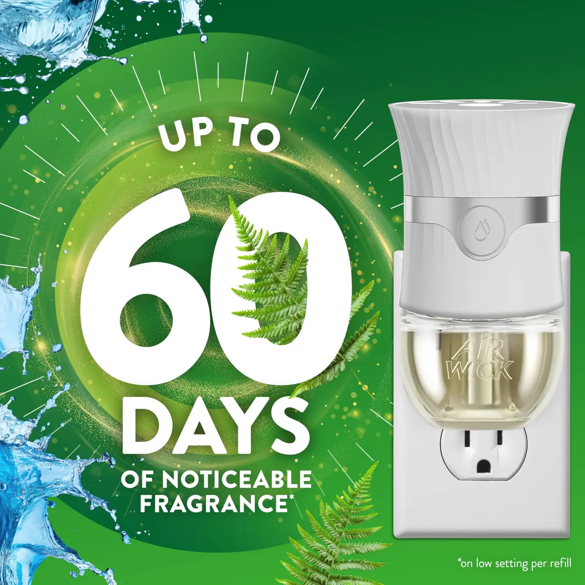 Air Wick Plug In Refills, Fresh Waters Scented Oils | Long-Lasting Fragrance (3.3 Fl Oz) | Natural Essential Oils - view 2