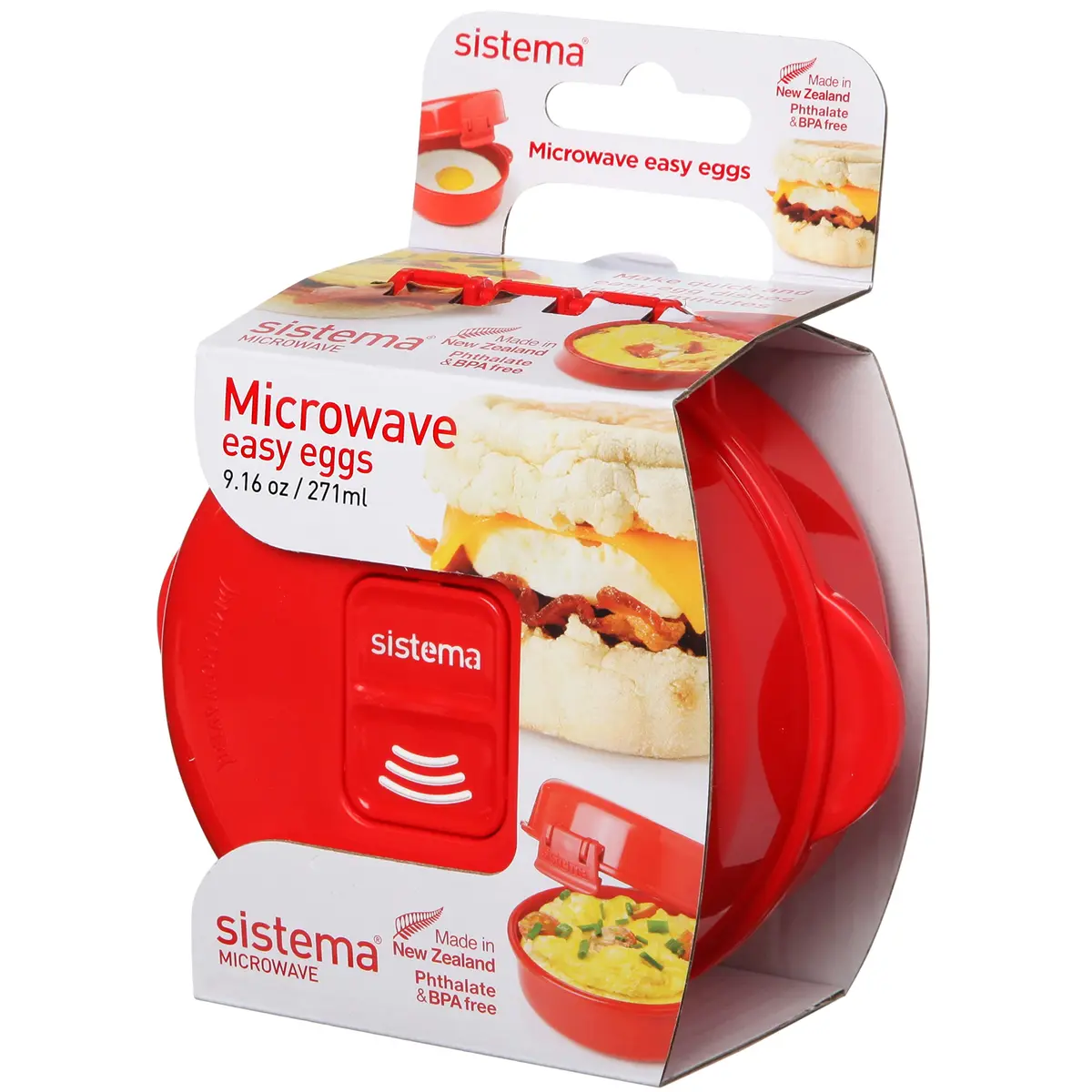 Sistema Easy Eggs Microwave Egg Cooker 270 ml | BPA-Free Egg Poacher with Steam Release Vent for Easy Cooking - main product image