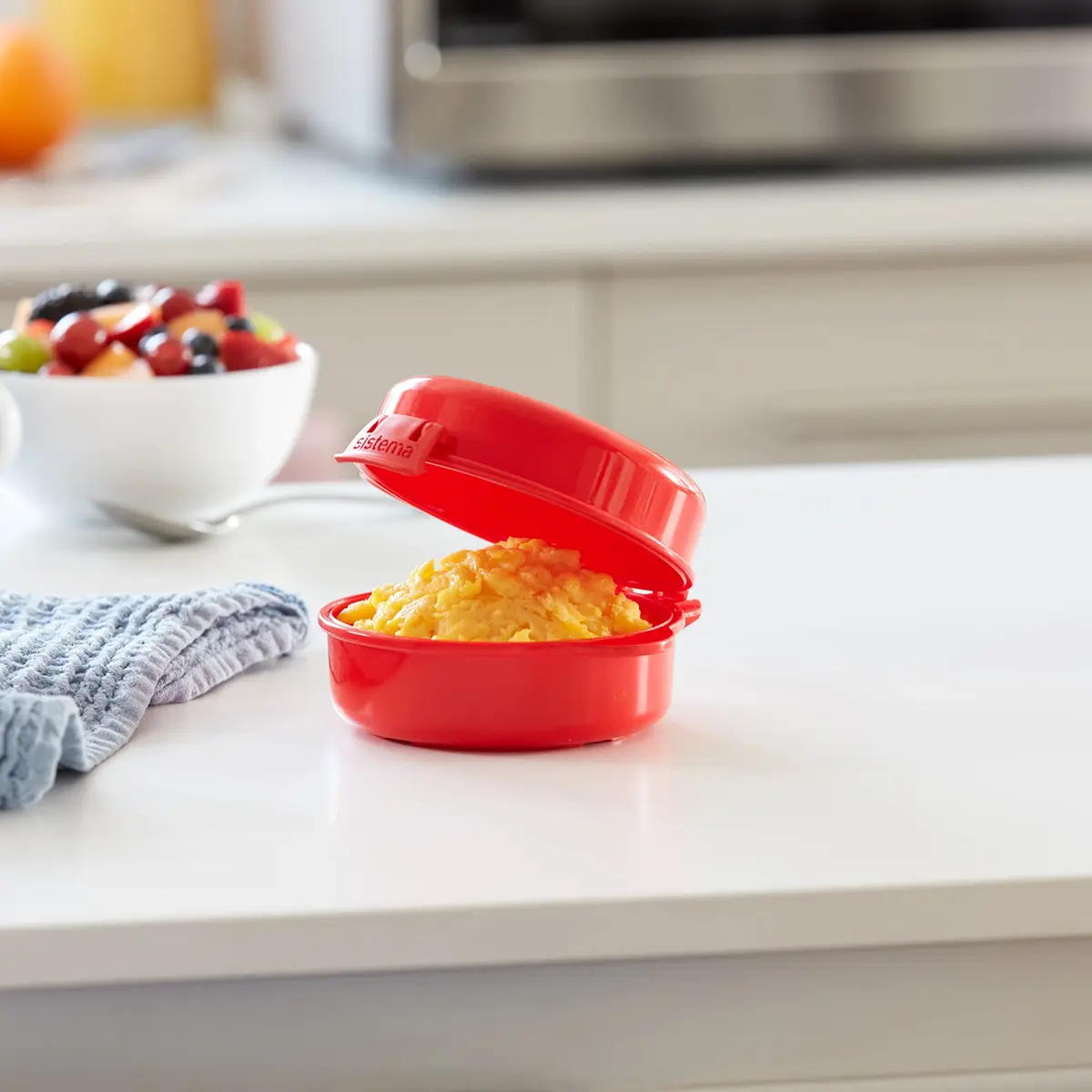 Sistema Easy Eggs Microwave Egg Cooker 270 ml | BPA-Free Egg Poacher with Steam Release Vent for Easy Cooking - view 8